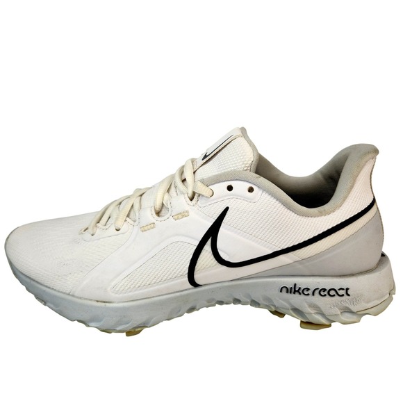 Nike Other - Nike React Golf Shoes Mens Size 7.5 White Mesh Athletic Sneakers CT6620-105